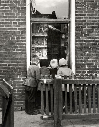 Kids Looking in Toy Store Window, Amsterdam