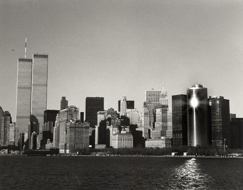 Lower Manhattan from the Liberty Island Ferry, NY