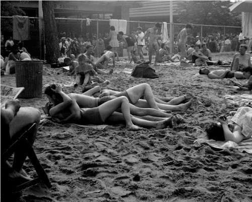 Couple Kissing at Beach, Coney Island, NY, 1955